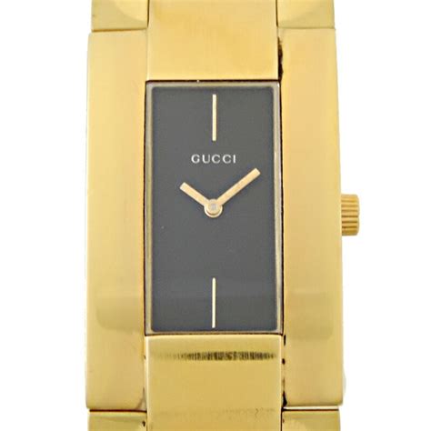 Gucci 4600M Watch Men's Rectangle Black 24mm Quartz 